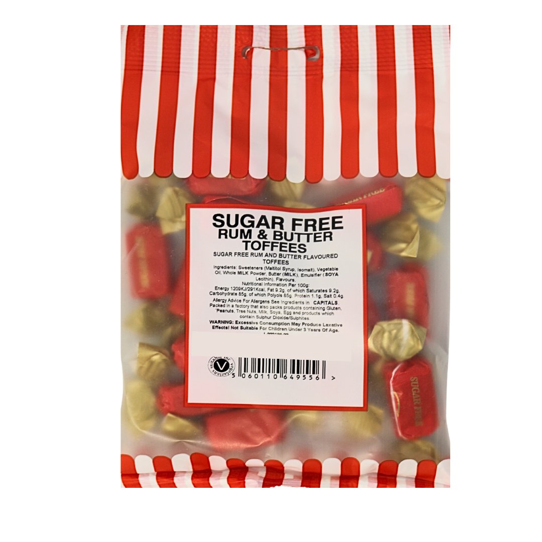 SUGAR FREE RUM & BUTTER 75G - Jessica's Sweets
