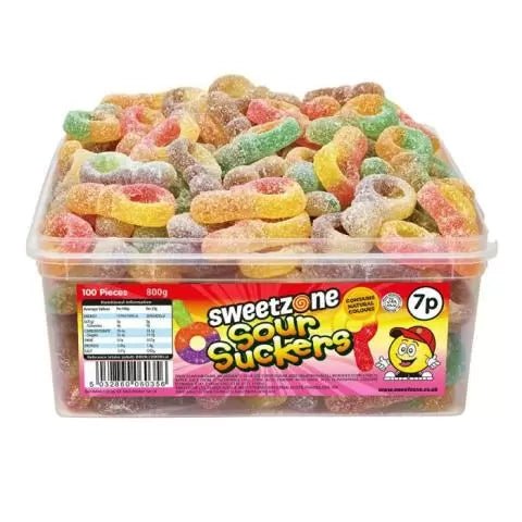 SWEETZONE SOUR SUCKERS 741g - Jessica's Sweets