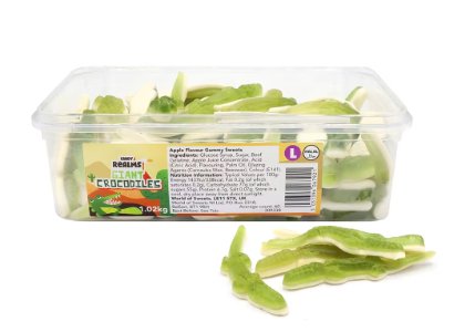 Candy Realms Giant Crocs 10p Tub 1kg - Jessica's Sweets