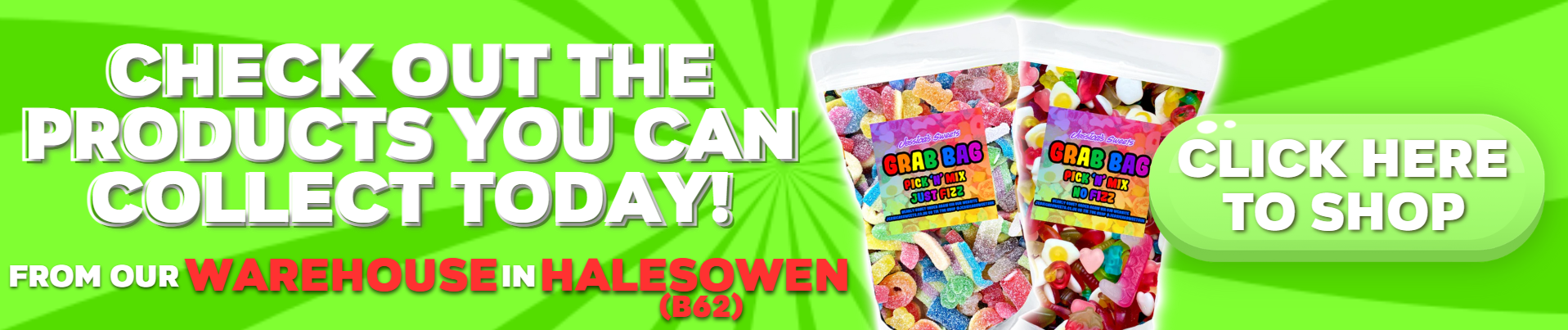 click and collect sweets from Halesowen