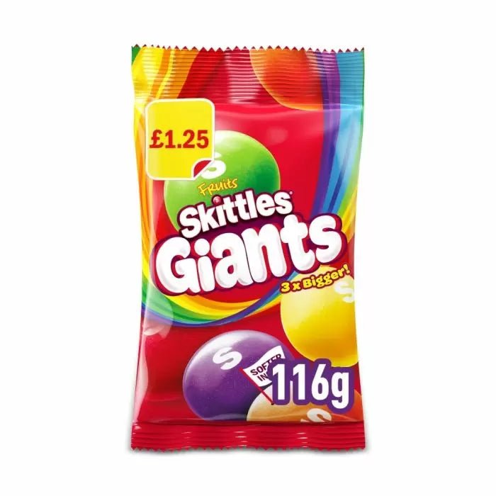 Skittles Giants Fruit 116g - Jessica's Sweets