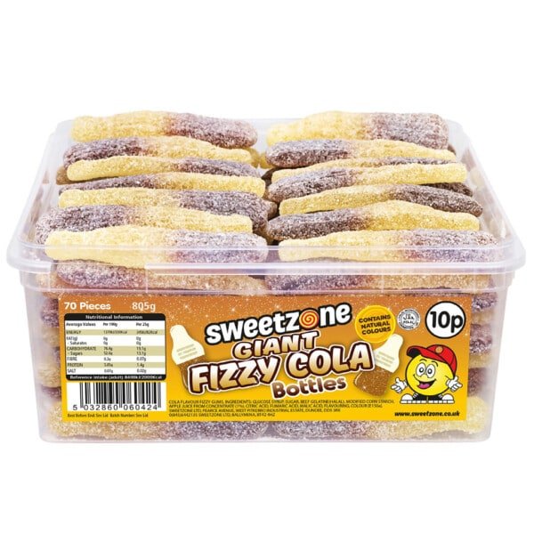 SWEETZONE GIANT FIZZY COLA BOTTLES - Jessica's Sweets