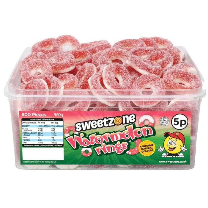 Sweetzone Watermelon Rings 960g - Jessica's Sweets