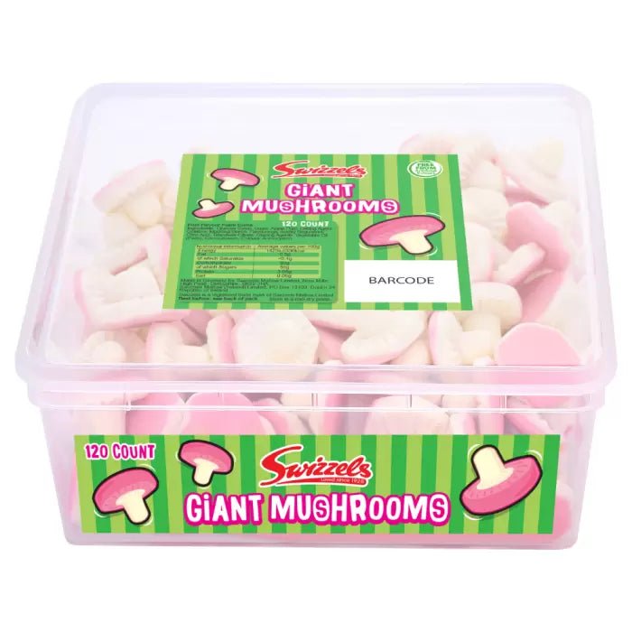 Swizzels Giant Mushrooms Tub - Jessica's Sweets