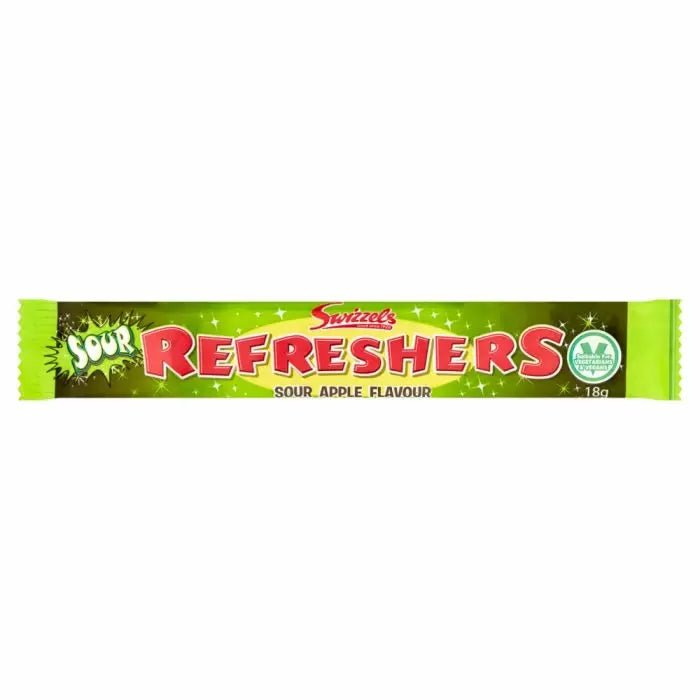 Swizzels Refresher Sour Apple Chew Bar 18G x7 - Jessica's Sweets
