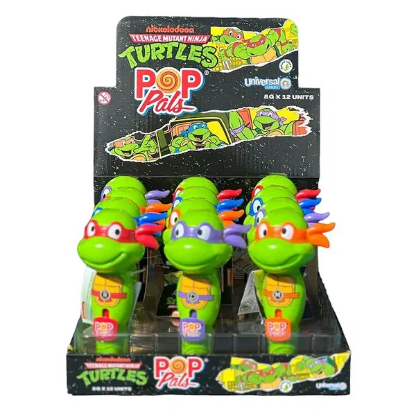 Teenage Mutant Ninja Turtles Push N Twist Candy Pops 8g