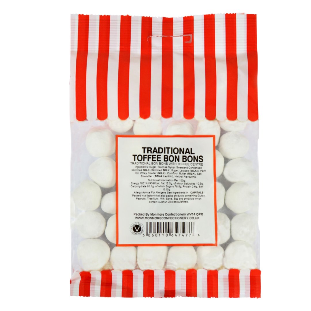 TRADITIONAL TOFFEE BON BONS 140G - Jessica's Sweets