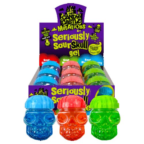 The Candy Castle Mutations Seriously Sour Skull Gel 100g - Jessica's Sweets