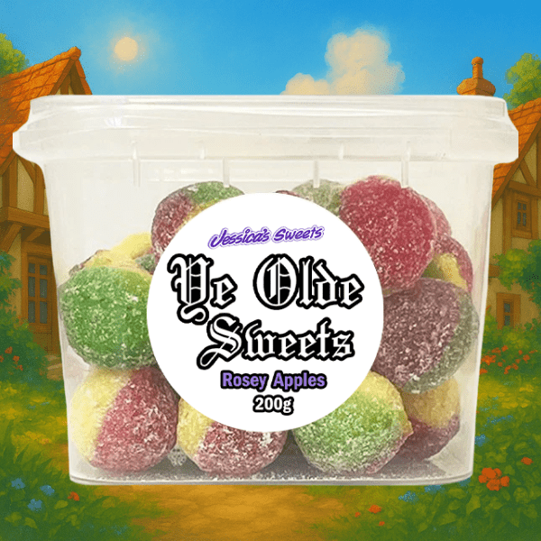 Jessica's Ye Olde Sweets Rosey Apples 200g