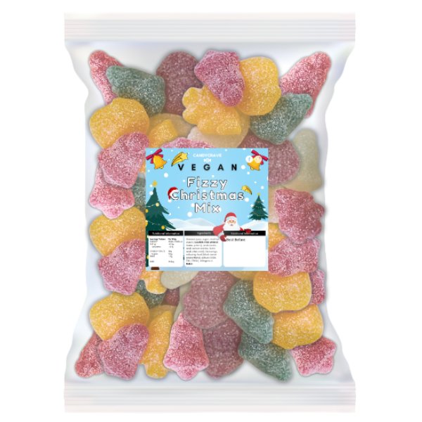 Candy Crave Vegan Fizzy Christmas Mix 2kg - Jessica's Sweets
