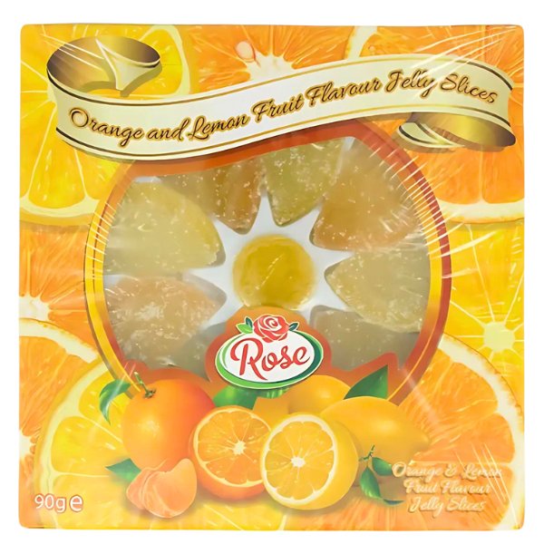 Rose Orange & Lemon Slices 90g - Jessica's Sweets