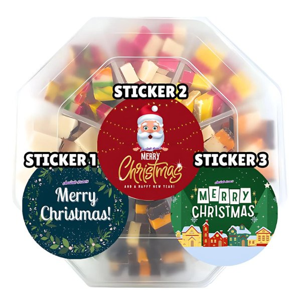 Merry Christmas Fudge Pick 'n' Mix Platter - Jessica's Sweets