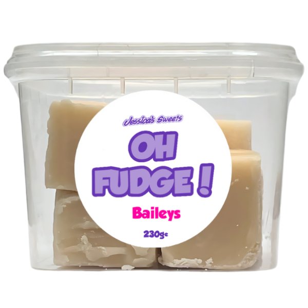 Jessica's Oh Fudge! Baileys Flavour Fudge 230g Tub - Jessica's Sweets