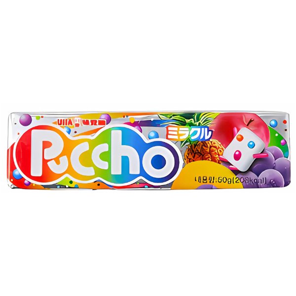 Puccho Stick Candy Assorted Fruits Flavour 50g - Jessica's Sweets