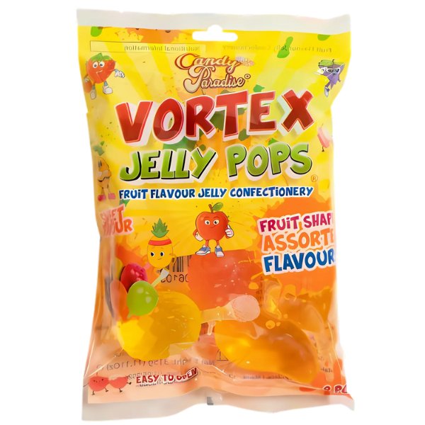 Vortex Fruit Jelly Pops Bag 9 pieces - Jessica's Sweets