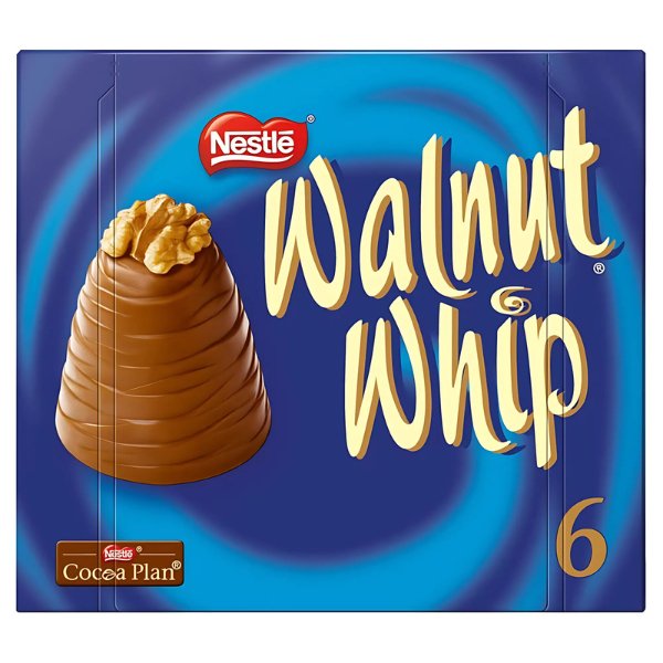 Walnut Whip Milk Chocolate 30g 6 Pack - Jessica's Sweets