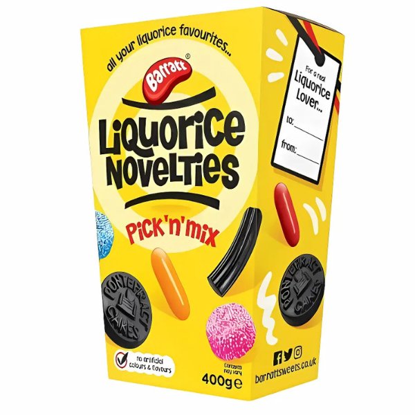 Barratt Liquorice Novelties Pick N Mix 400g - Jessica's Sweets