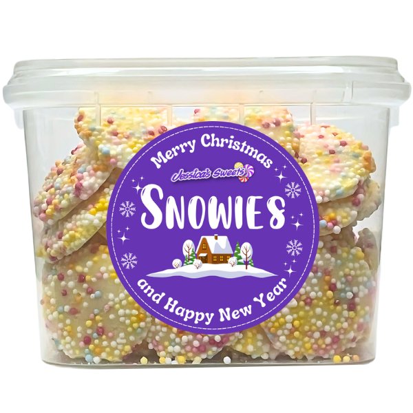 Christmas Snowies Sweets Tub