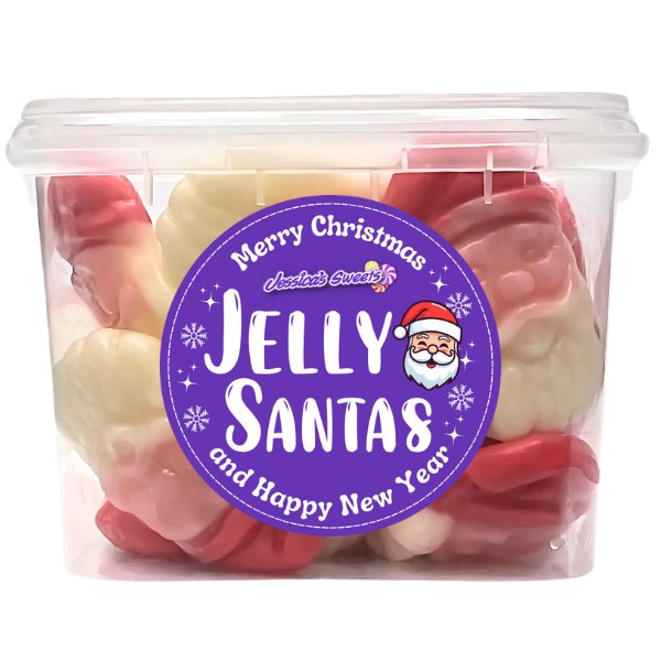 Christmas Jelly Santa Sweets Tub