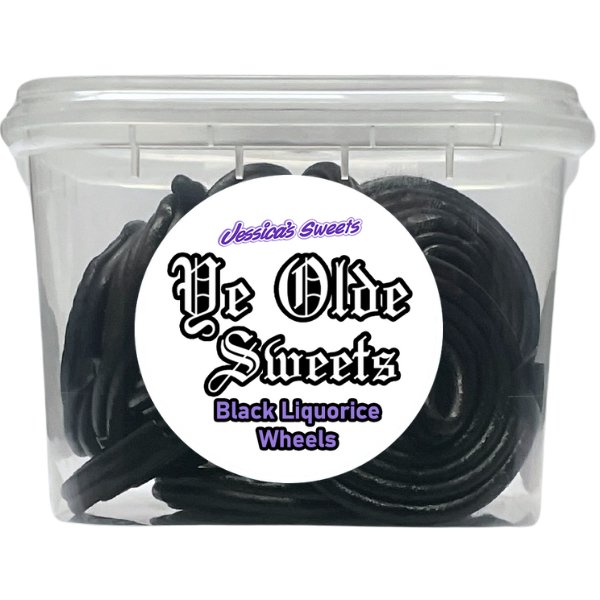 Jessica's Sweets Ye Olde Sweets Black Liquorice Wheels