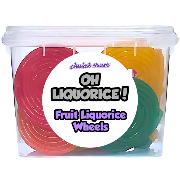 Oh Liquorice! Fruit Wheels 150g - Jessica's Sweets