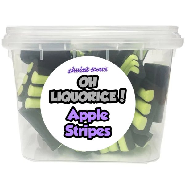 Oh Liquorice! Apple Stripes 150g - Jessica's Sweets