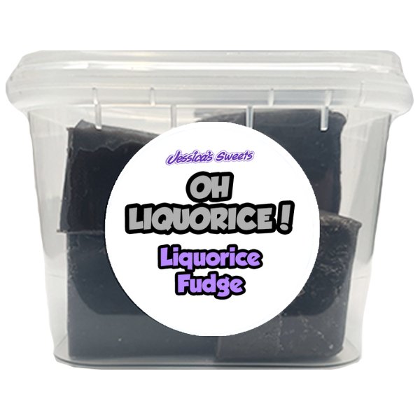 Oh Liquorice! Liquorice Fudge 220g - Jessica's Sweets