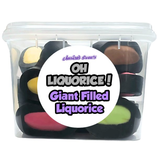 Oh Liquorice! Giant Filled Liquorice 160g - Jessica's Sweets