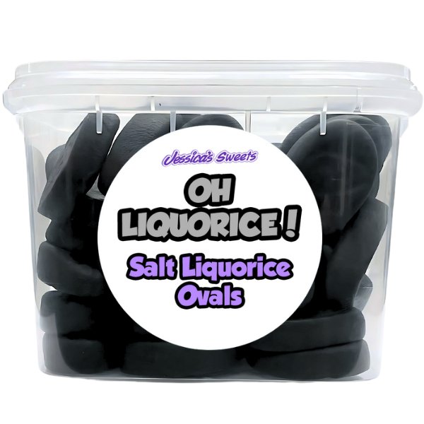 Oh Liquorice! Salt Liquorice Ovals 170g - Jessica's Sweets