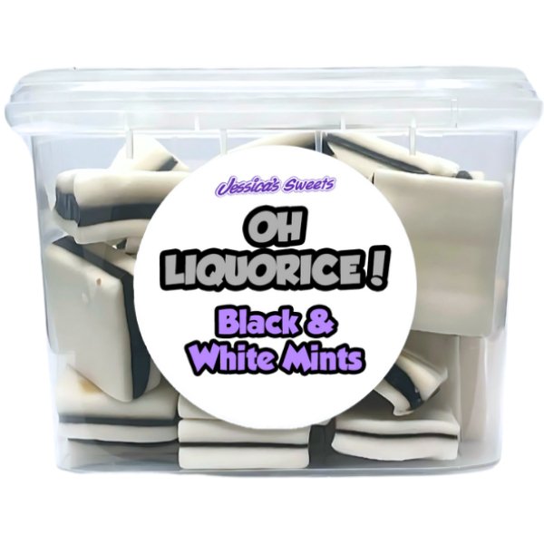 Oh Liquorice! Black & White Mints 150g