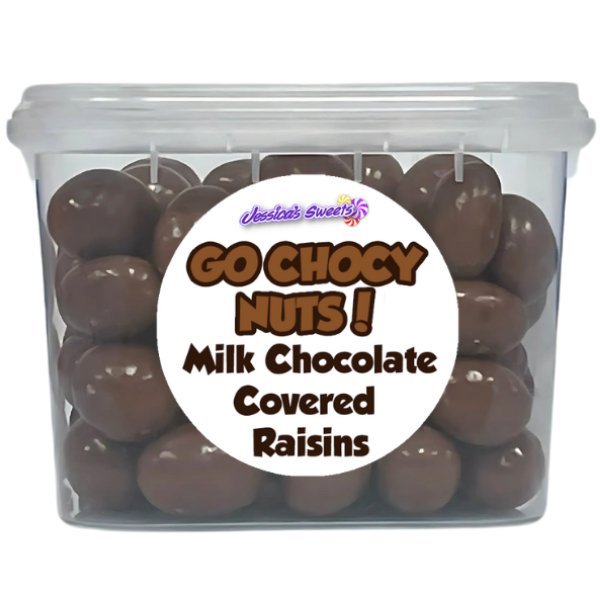 Go Choccy Nuts! Chocolate Covered Raisins 180g - Jessica's Sweets