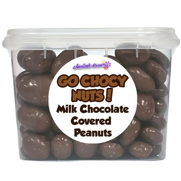 Go Choccy Nuts! Chocolate Covered Peanuts 180g - Jessica's Sweets