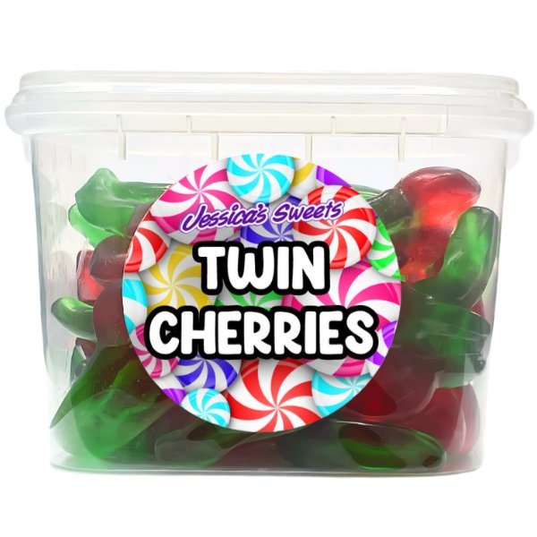 Jessica's Sweets Tubs Twin Cherries 170g - Jessica's Sweets
