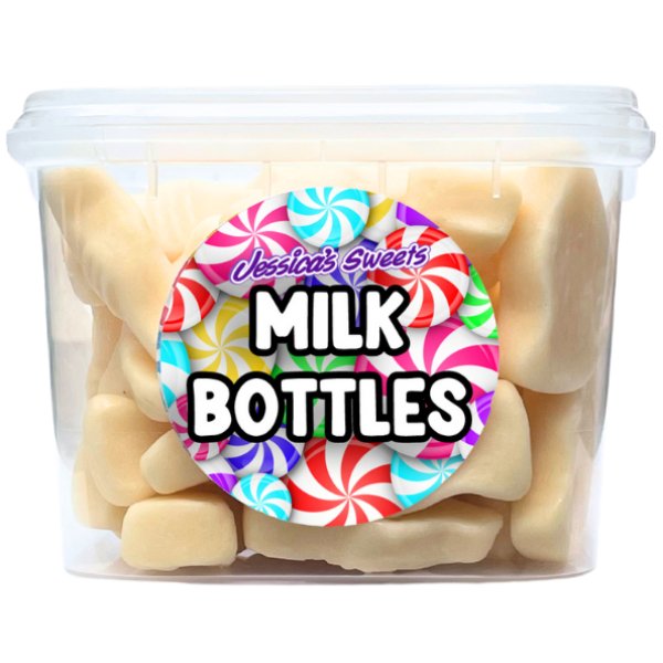 Jessica's Sweets Tubs Milk Bottles 170g - Jessica's Sweets
