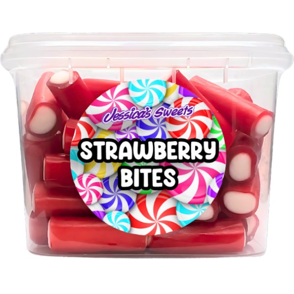 Jessica's Sweets Tubs Strawberry Bites 170g - Jessica's Sweets
