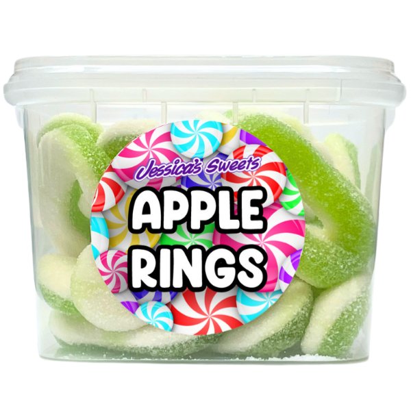 Jessica's Sweets Tubs Apple Rings 170g
