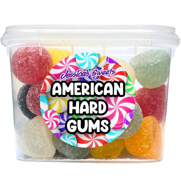 Jessica's Sweets Tubs American Hard Gums 170g