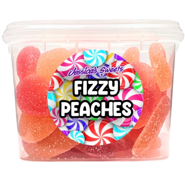 Jessica's Sweets Tub Fizzy Peaches 170g