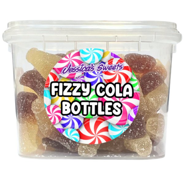 Jessica's Sweets Tubs Fizzy Cola Bottles 170g - Jessica's Sweets