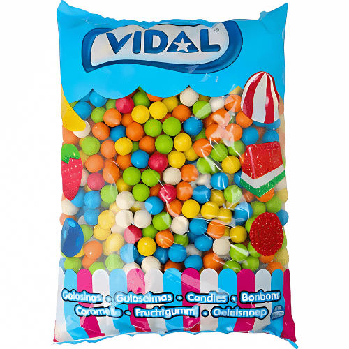 Vidal Small Bubblegum Balls 2kg - Jessica's Sweets