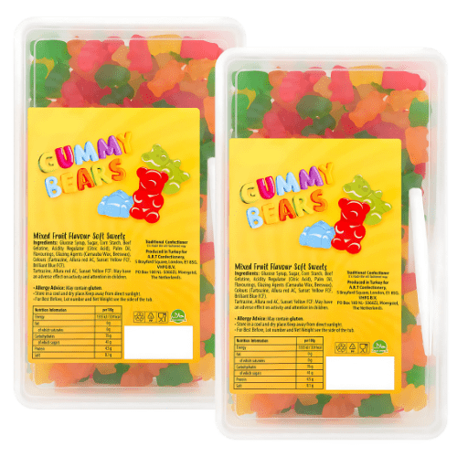 2 x 720g Gummy Bear Tubs £10 - Jessica's Sweets