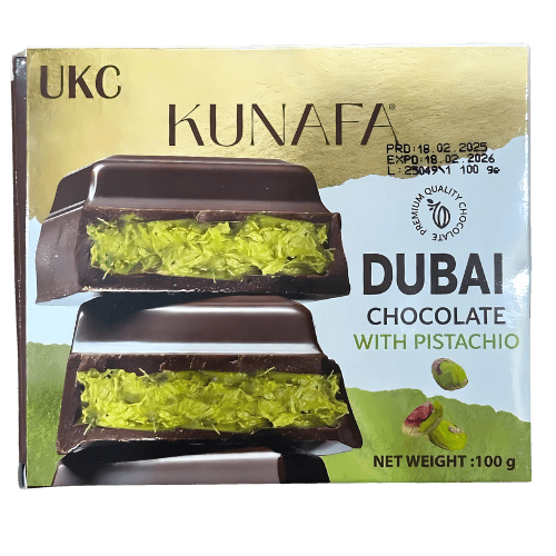 Kunafa Dubai Chocolate with Pistachio 100g - Jessica's Sweets