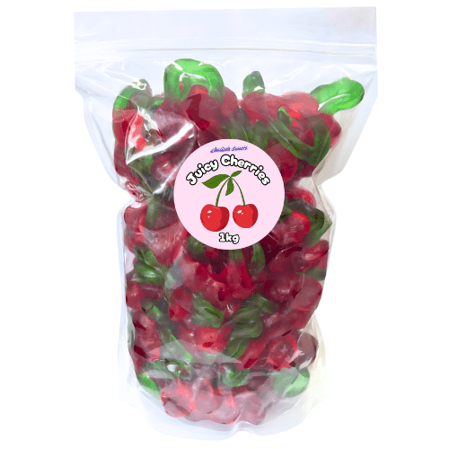 Juicy Twin Cherries Sweets 1kg Grab Bag - Jessica's Sweets