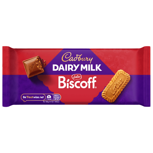 Cadbury Dairy Milk With Lotus Biscoff Chocolate Bar 95g - Jessica's Sweets