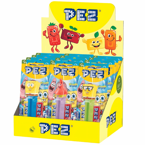 PEZ Spongebob Squarepants 17g x 12 - Jessica's Sweets