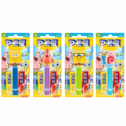 PEZ Spongebob Squarepants 17g x 12 - Jessica's Sweets