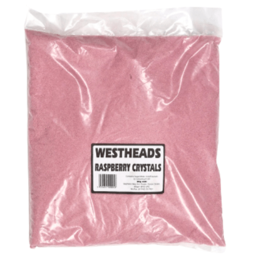 Westheads Pink Raspberry Candy Crystals 3kg - Jessica's Sweets