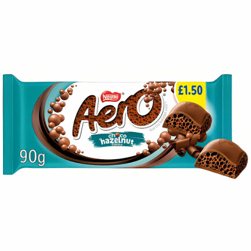 Aero Choco Hazelnut Share Bar 90g - Jessica's Sweets