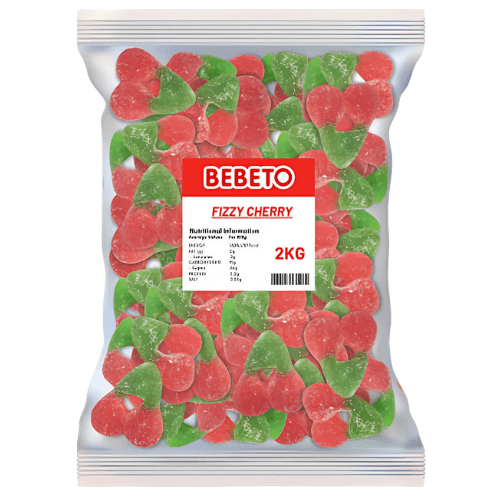 Bebeto Fizzy Cherries 2kg - Jessica's Sweets