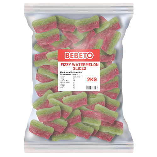 Bebeto Fizzy Watermelon Slices 2kg - Jessica's Sweets